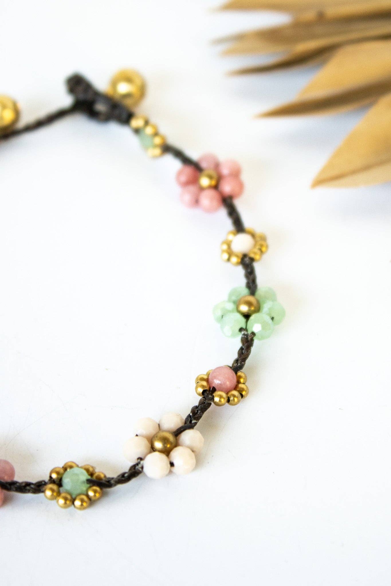 Bali Queen - Wholesale Anklet - Crystal Flower Anklet 5 Pack3