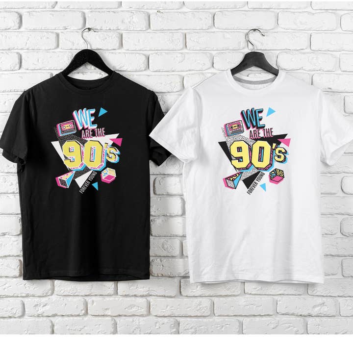 WPB-1726. WE ARE THE 90'S RETRO TEE for wholesale by Polar bee