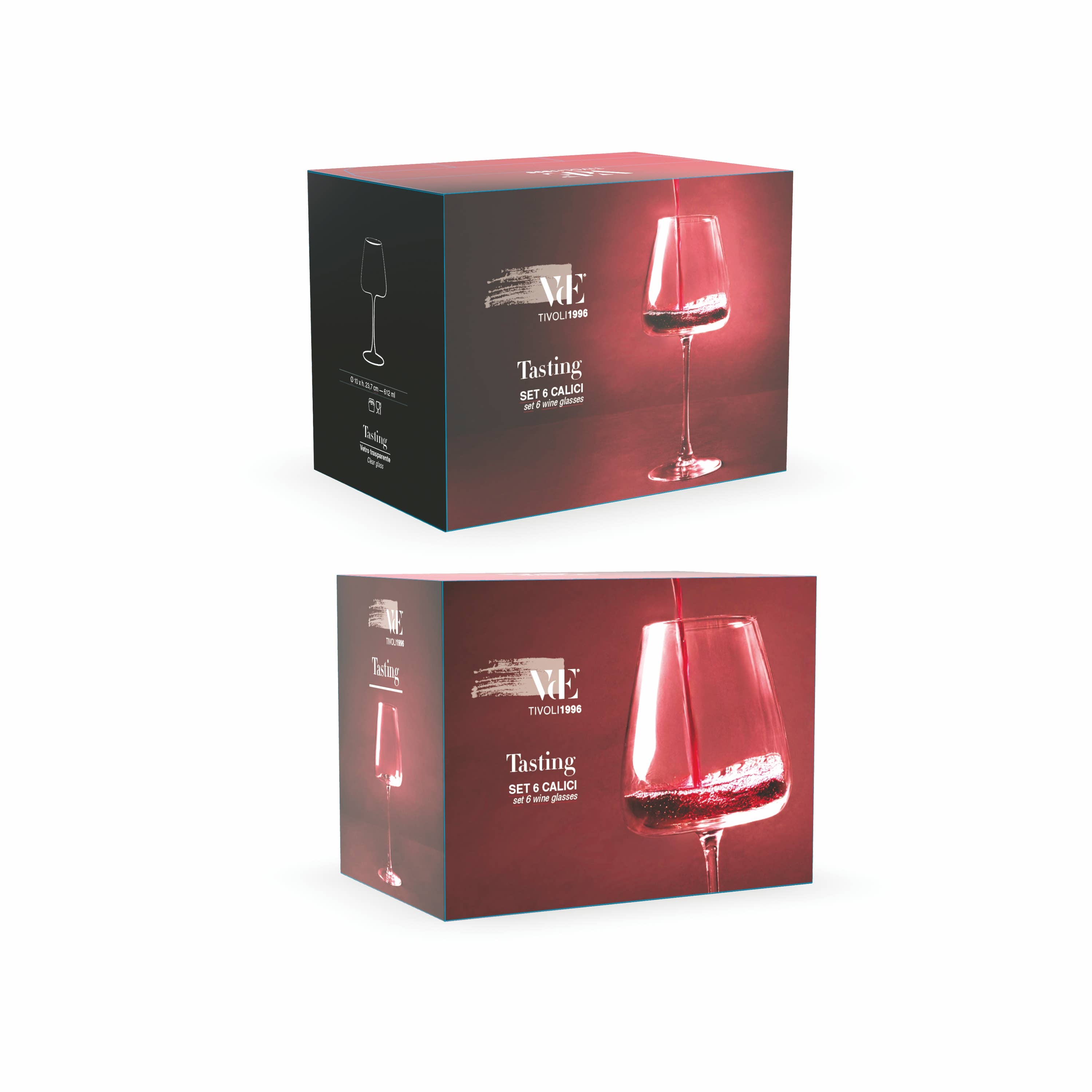 VdE Tivoli 1996 – Engroshandel Vinglas – Smagesæt med 6 glas, 612 ml4