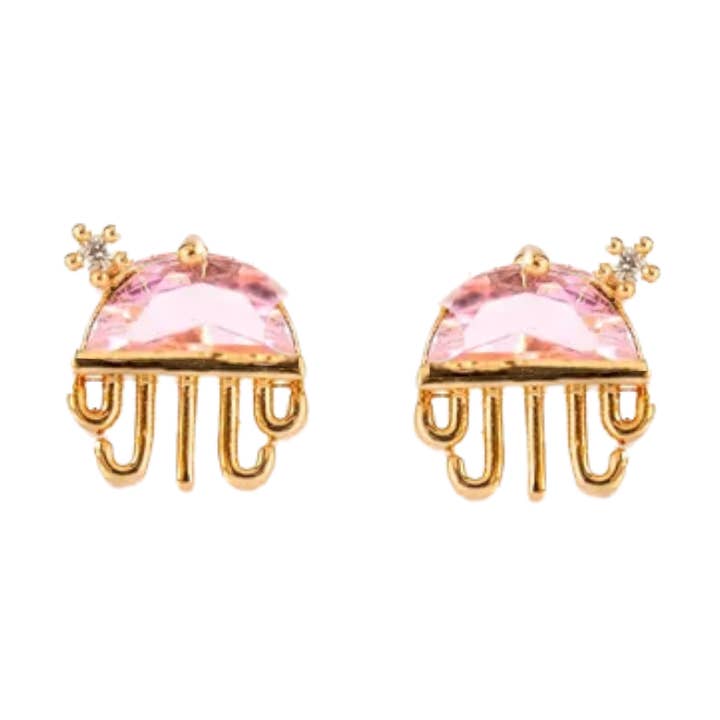 Roze kwallen oorstekers for wholesale by Rosies