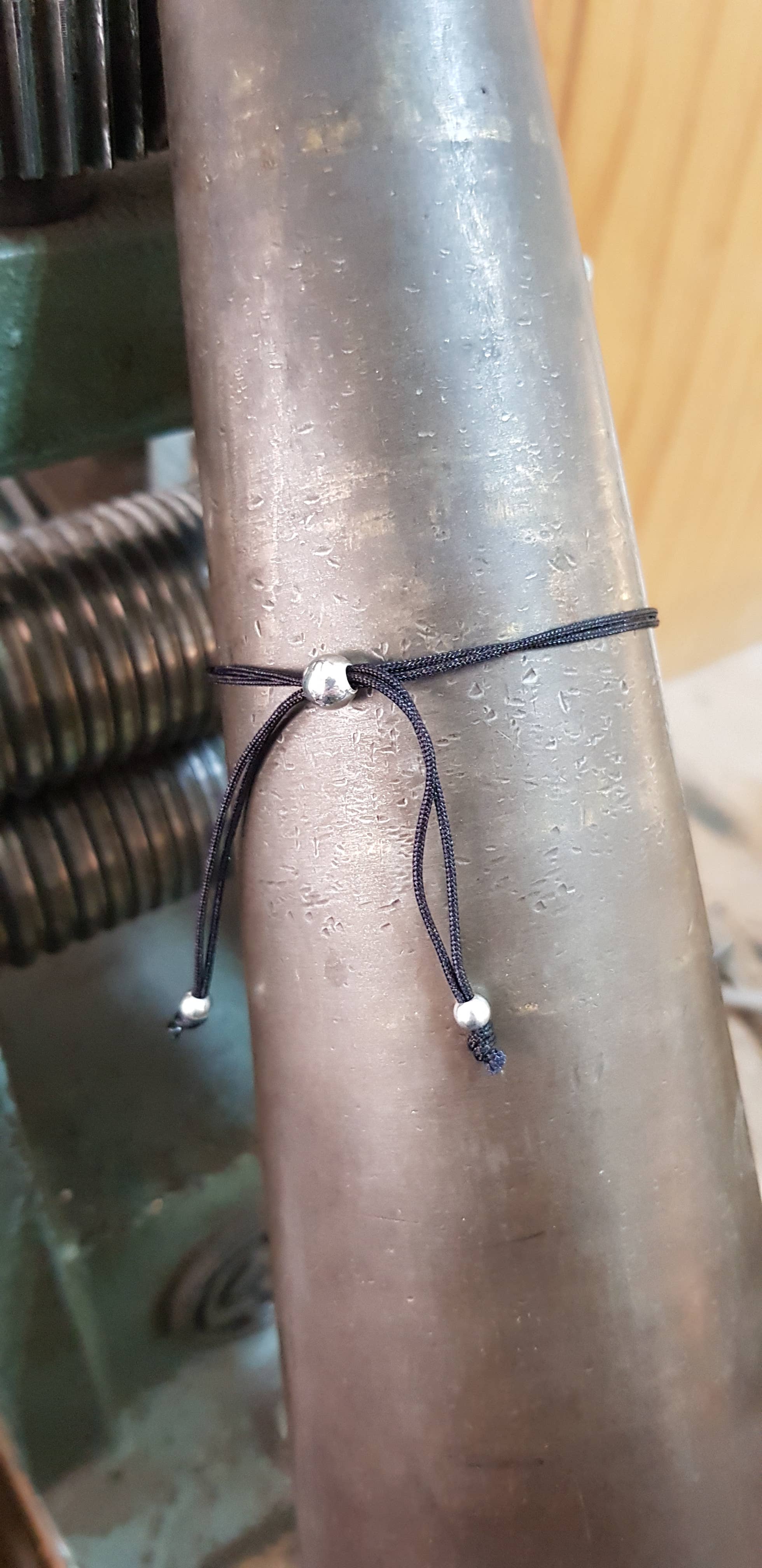 ALEGRIA B. - Wholesale Charm/Dangle Bracelet - STERLING SILVER BRACELET WITH ADJUSTABLE TEXTILE CORD3