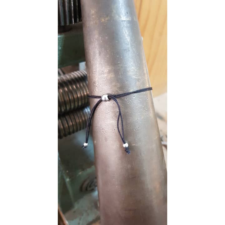 ALEGRIA B. - Wholesale Charm/Dangle Bracelet - STERLING SILVER BRACELET WITH ADJUSTABLE TEXTILE CORD3