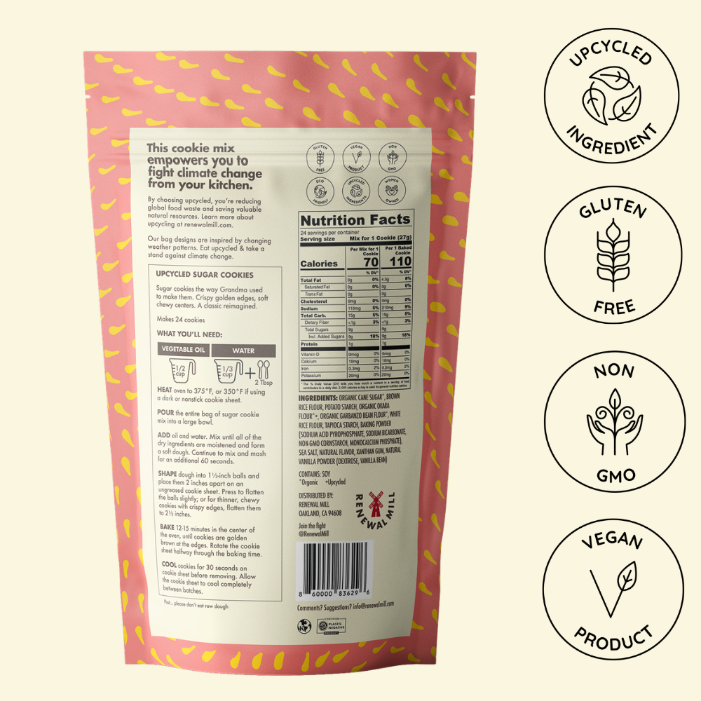 Renewal Mill - Wholesale Cookie Mix - Upcycled Sugar Cookie Mix (Vegan & Gluten-Free)1