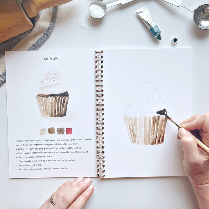 emily lex studio - Wholesale Sketchbook/Sketchpad - baking watercolor workbook