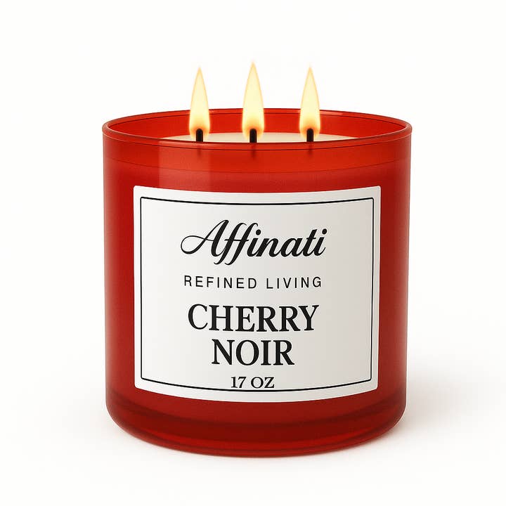 Bougie à 3 mèches Cerise Noire pour la vente par Affinati