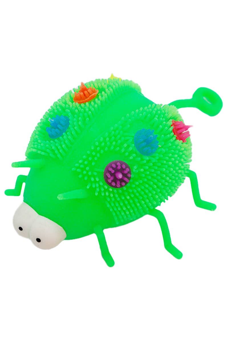 Cap Zone - Wholesale Knijpbal - Kinderen en baby - Goofy Ladybug Spiky Puffer LED Light-Up Squishy9