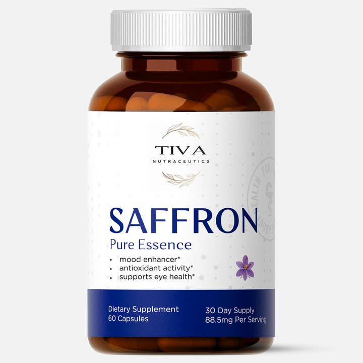 Gélules d'Essence Pure de Safran pour Améliorer l'Humeur et la Santé des Yeux pour la vente par TIVAGENICS®