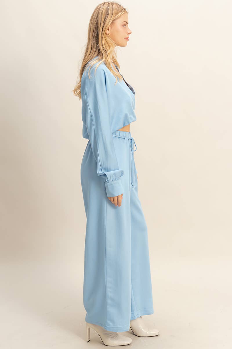 HYFVE – wholesale Top & pants set (NOT Loungewear) – Women's – Wrap Top And Wide-Leg Pants Set2