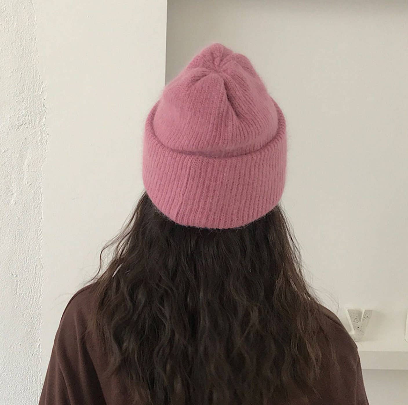 FanakoStudioNYC – Großhandel Beanie – Damen – Beanie-Mütze aus Schurwolle und Kaninchenfell für Damen, Wintermütze für Damen, warmes Weihnachtsgeschenk2
