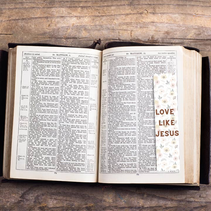 Amour Floral Comme Jésus - Marque-page Chrétien pour la vente par 726 Market