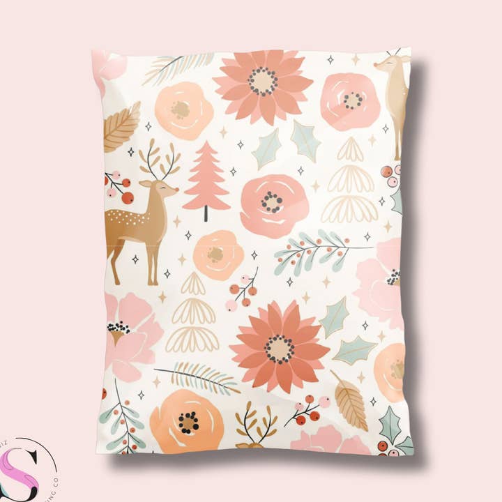 10x13" Poly Mailer - Vinterhjort för wholesale av Small Biz Shipping Co