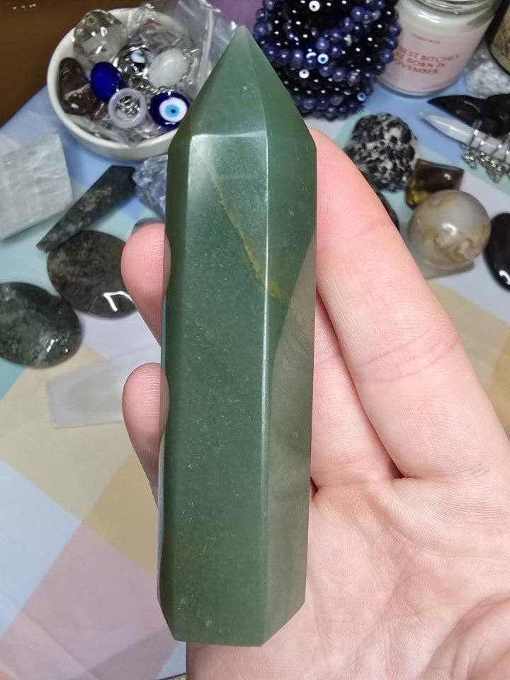 Green Aventurine Crystal Tower for wholesale by Eclectic Wallflower Boutique