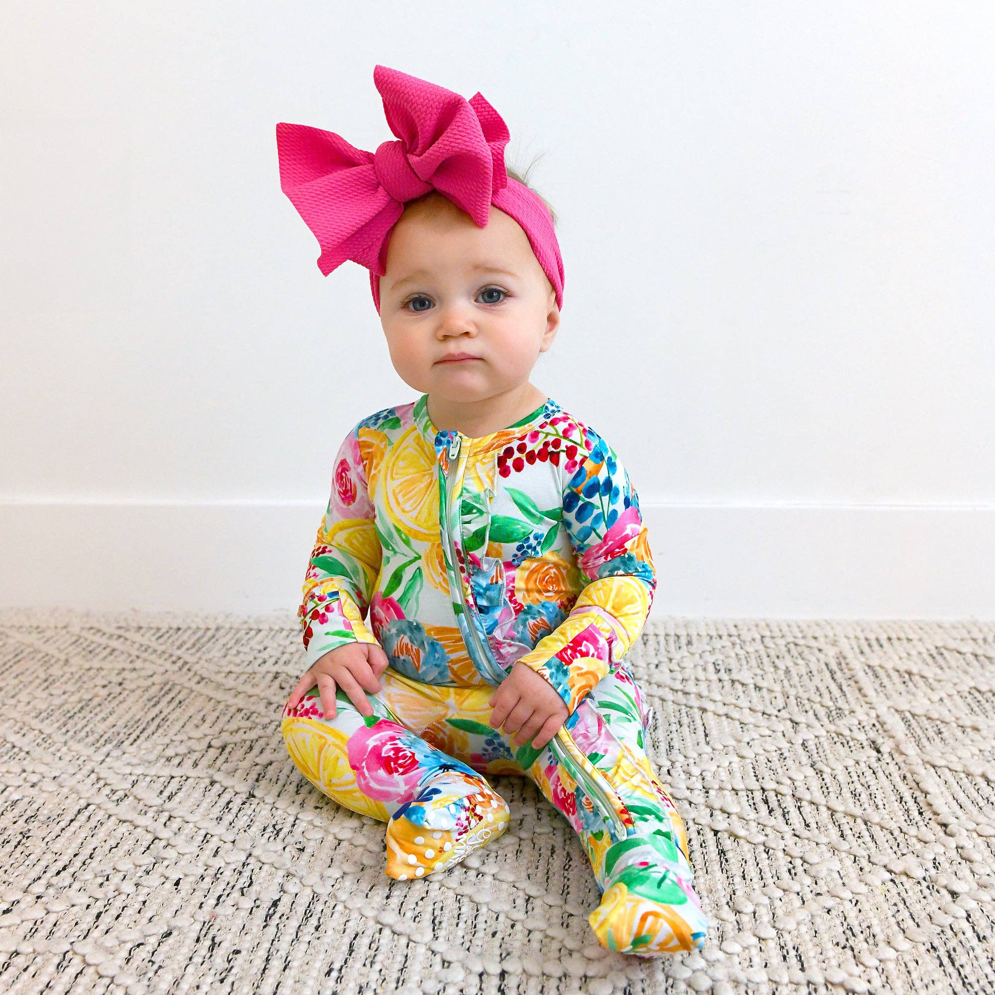 Gigi and Max - Wholesale Jumpsuit - Baby - Lillyana RUFFLE ZIP Bamboo Baby Sleepies Little Outfit8