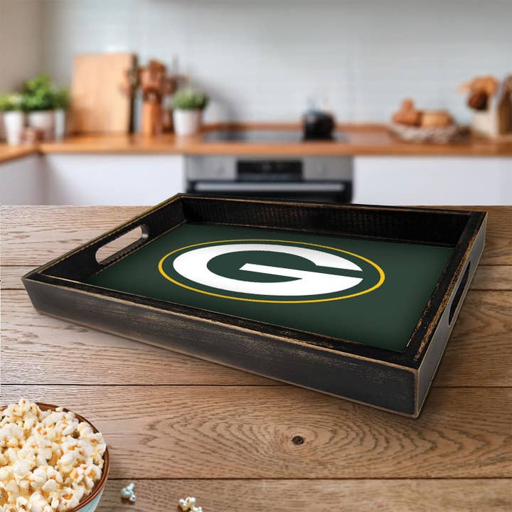 Vassoio da portata con logo Green Bay Packers NFL Brightline per la vendita all'ingrosso da parte di Fan Creations