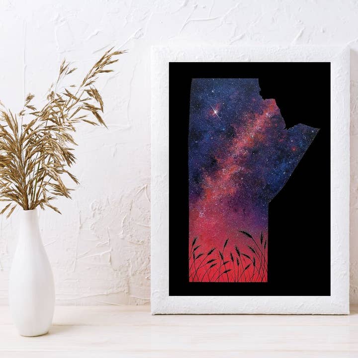 Lámina Black Manitoba - Lámina artística de 20,3 x 25,4 cm para venta al por mayor de MLpaintings