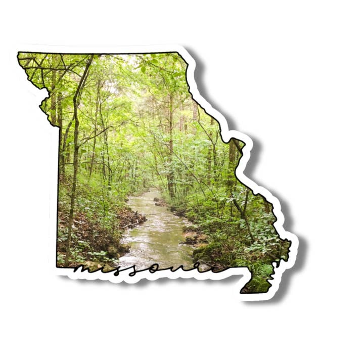 Missouri State Streams 3" Vinyl Sticker for wholesale by National Parks and Beyond