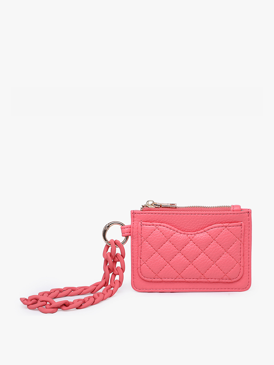 Jen & Co. - Wholesale Wallet - Women's - WL2368 Rhodes Quilted Wallet w/ Chain Bangle2