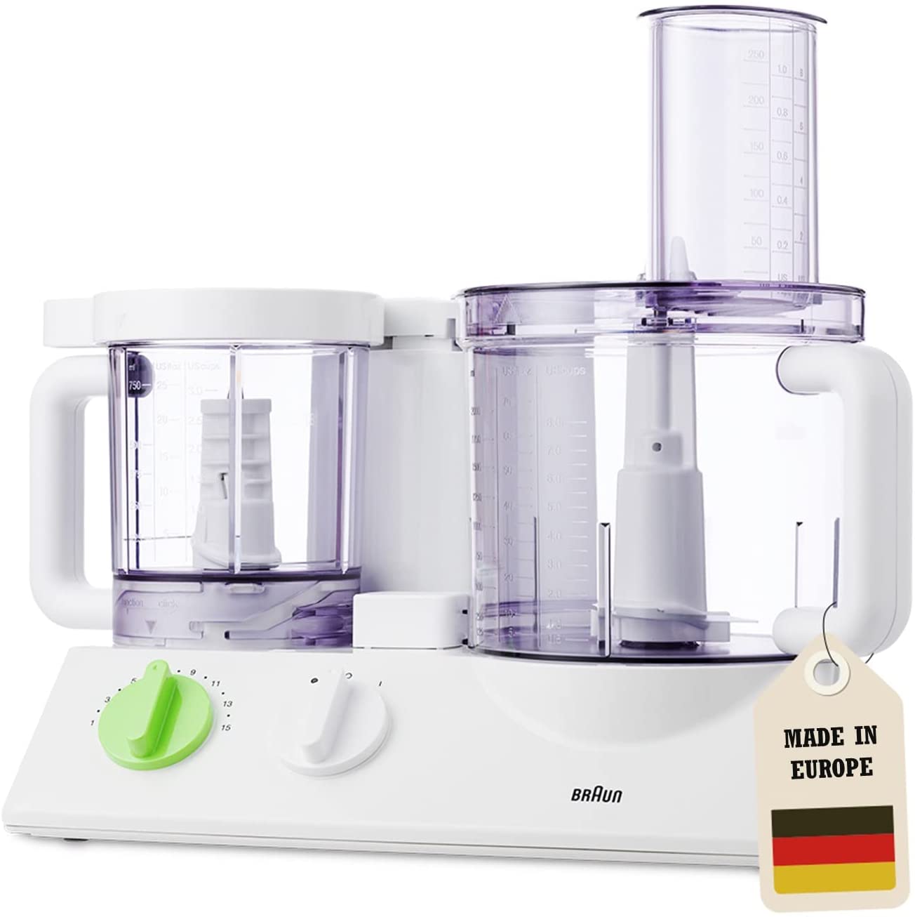 Alpine – Großhandel Küchengeräte – Braun Food Processor FX-3030 Doppelschüssel 0,75 l und 12 Tassen Mu0