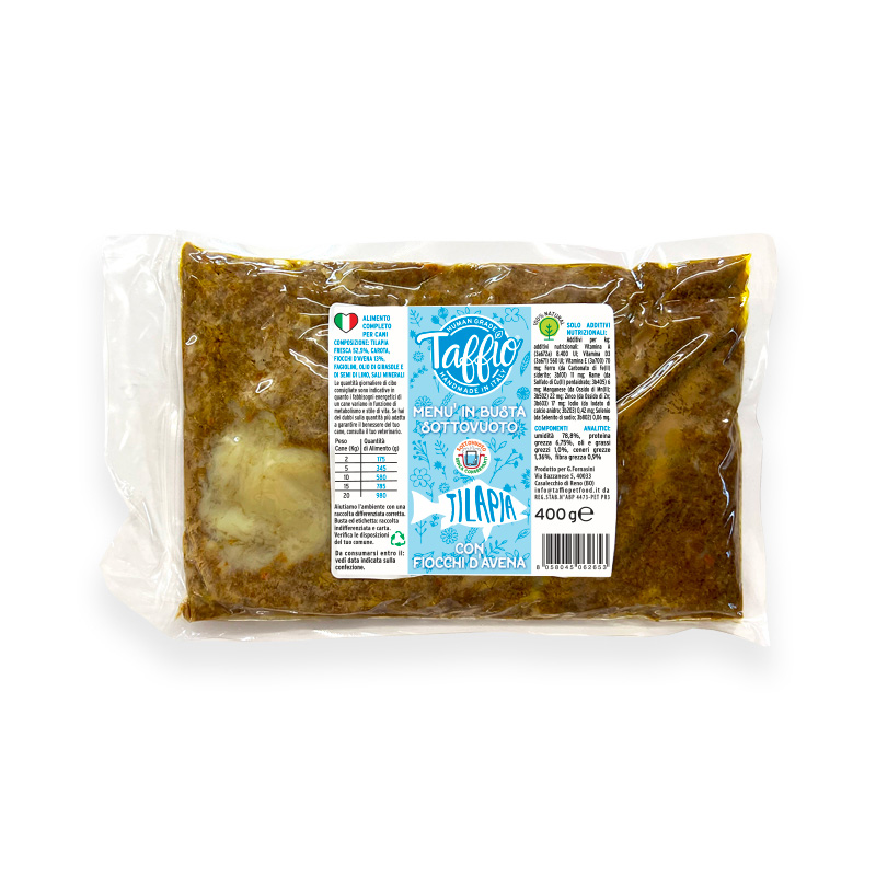 TAFFIO PET FOOD - Wholesale Pet Food - Dog - Vacuum-packed Tilapia 400g0