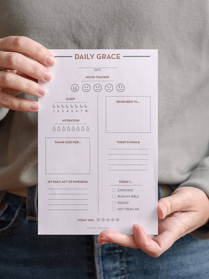 Daily Grace Notepad for wholesale by Gather + Company