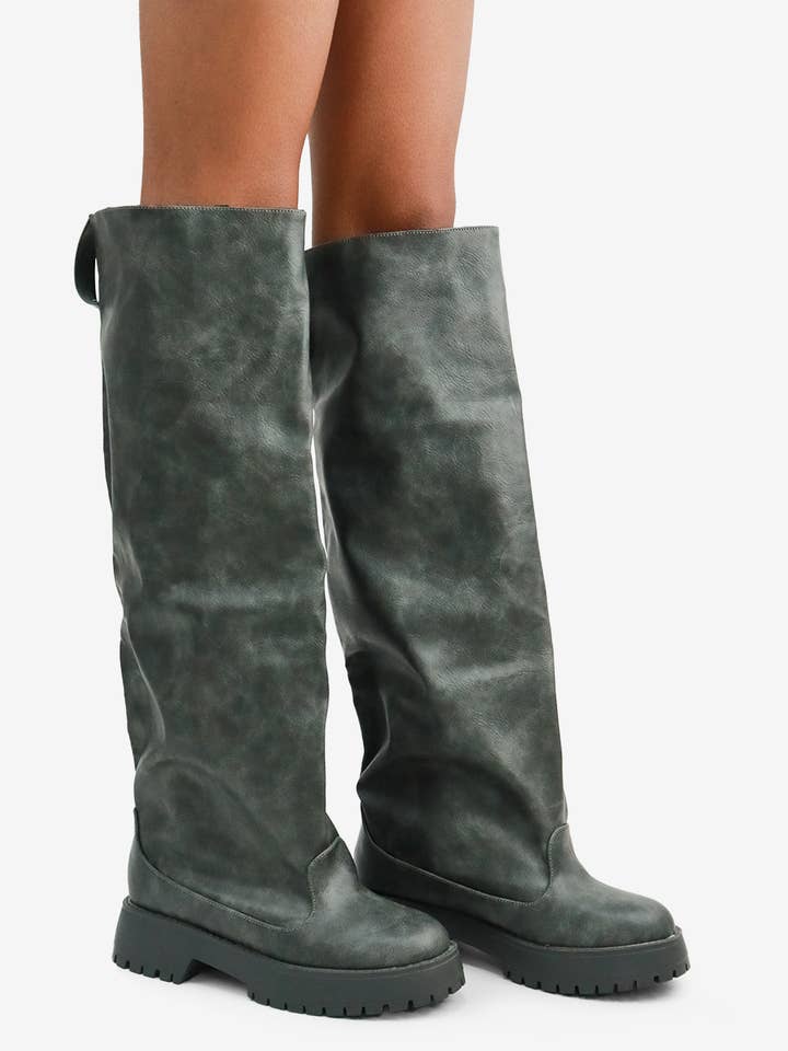 Lemonade Shoes – Engroshandel Støvler - Dame – CITY OF GOD høje slaskede støvler med robust sål1