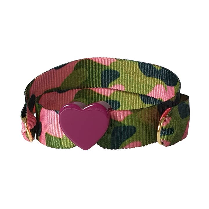 ROZE BOUGAINVILLEA HART CAMOUFLAGE ARMBAND voor wholesale door Smartever Srl