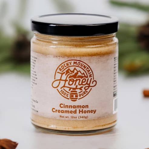 Cinnamon Creamy Honey 12oz for wholesale by Rocky Mountain Honey Co.