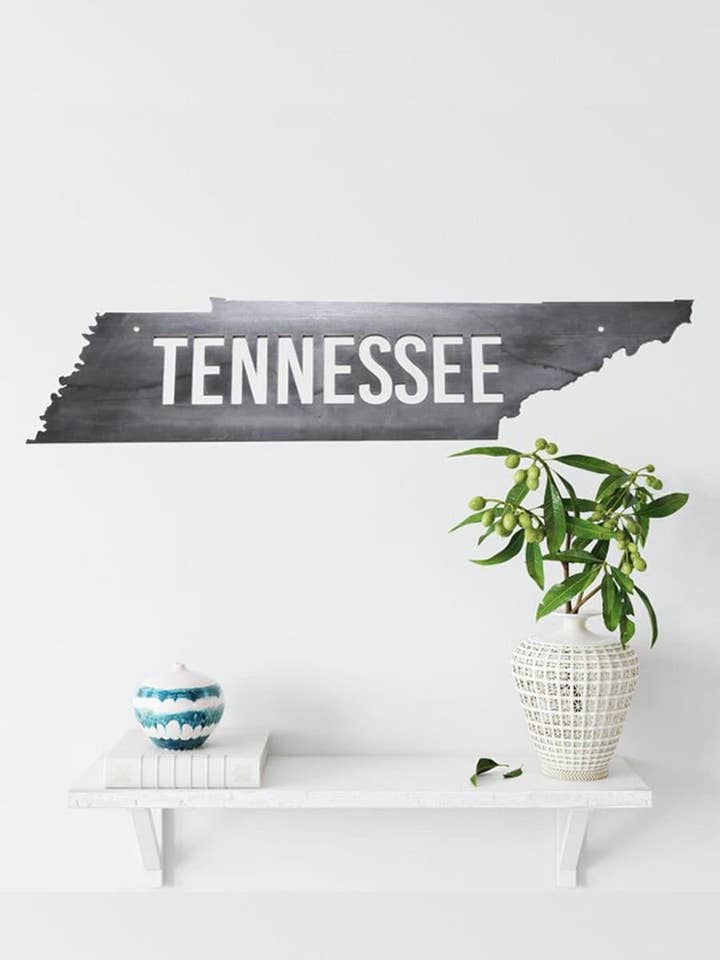 TENNESSEE Volunteer Metal Art for wholesale by Highland Ridge | Handmade Home Decor