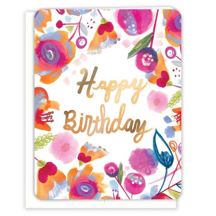 Aquarell-Blumen-Geburtstagskarte für den Großhandel von Paper Loop | Hand-Painted Greeting Cards