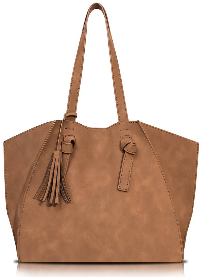 Brown Big Capacity Shoulder Bag for wholesale by sassy kids palace