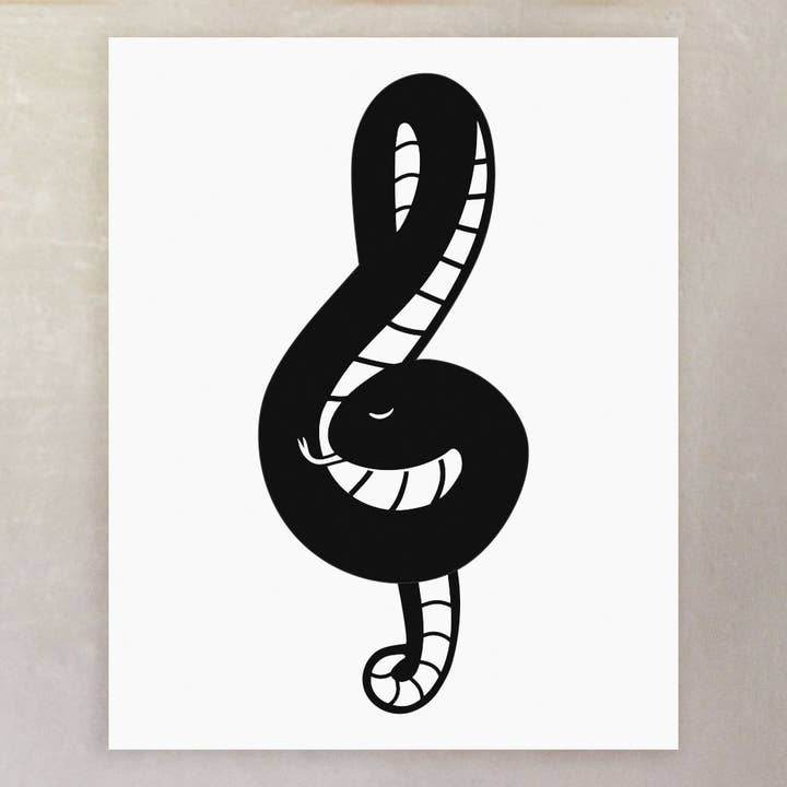 Stampa artistica con chiave di violino per la vendita all'ingrosso da parte di Erin Heaton Art