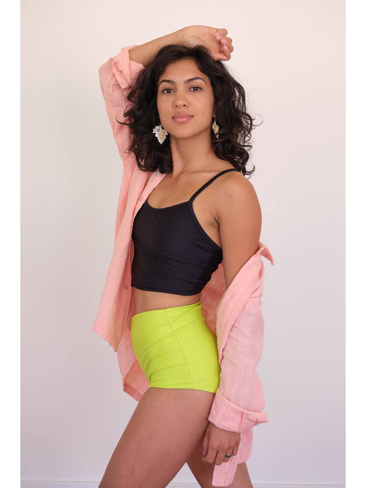 Pali Swim - Wholesale Swim Top - Women's - Shaka Sporty Women's Swim Top with Criss Cross Back