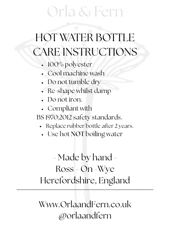 Orla & Fern – wholesale Hot/cold compress – Hot water bottle - Boucle wool - White11