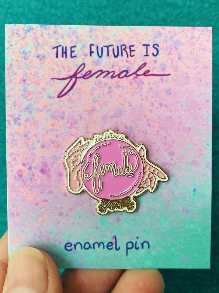Alfinete O futuro é feminino por atacado de Golden Grove Paper