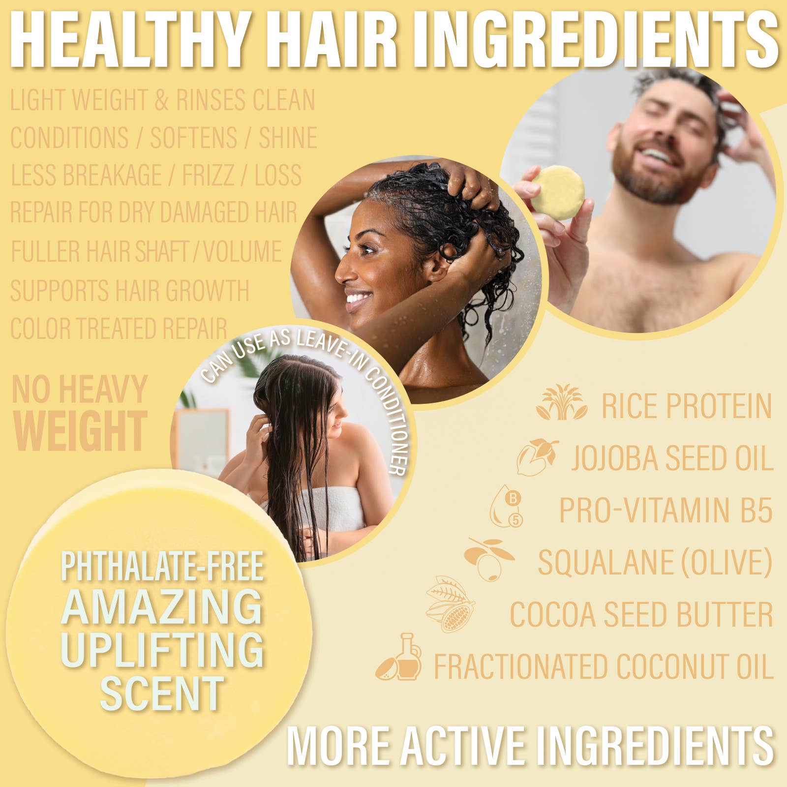 Luxiny Products - Luxurious Bath and Body – wholesale Hair conditioner – Conditioner Bar | Pina Colada | Hydrate | Rice Protein1