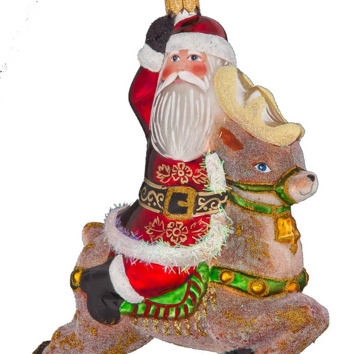 Santa on Raindeer for wholesale by Mysteria