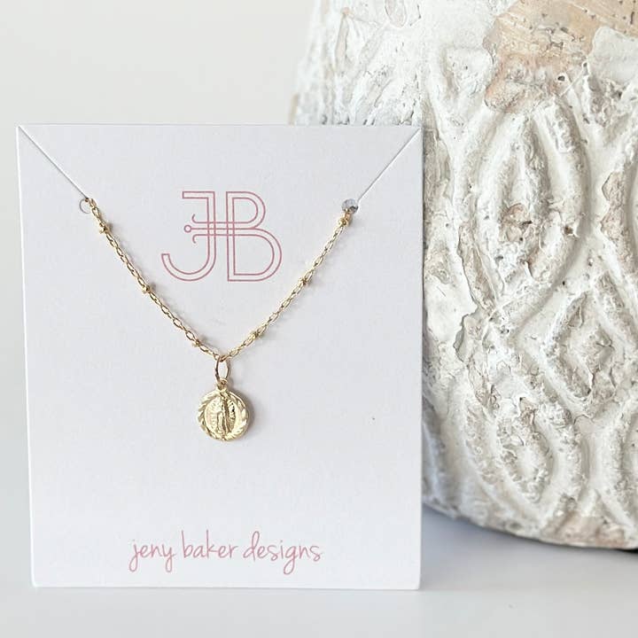 Delicate Saint Necklace for wholesale by Jeny Baker Designs