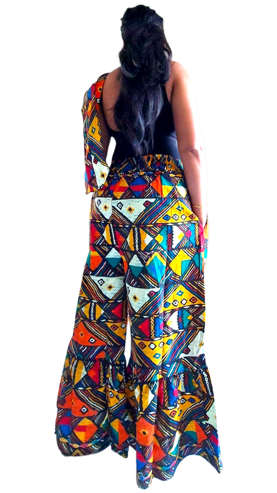 India Batik – Conjunto de top e calça (roupa NÃO Casual) - Mulher por atacado – Conjunto de Calças e Blusa para Mulher 7684 Estampa 6222