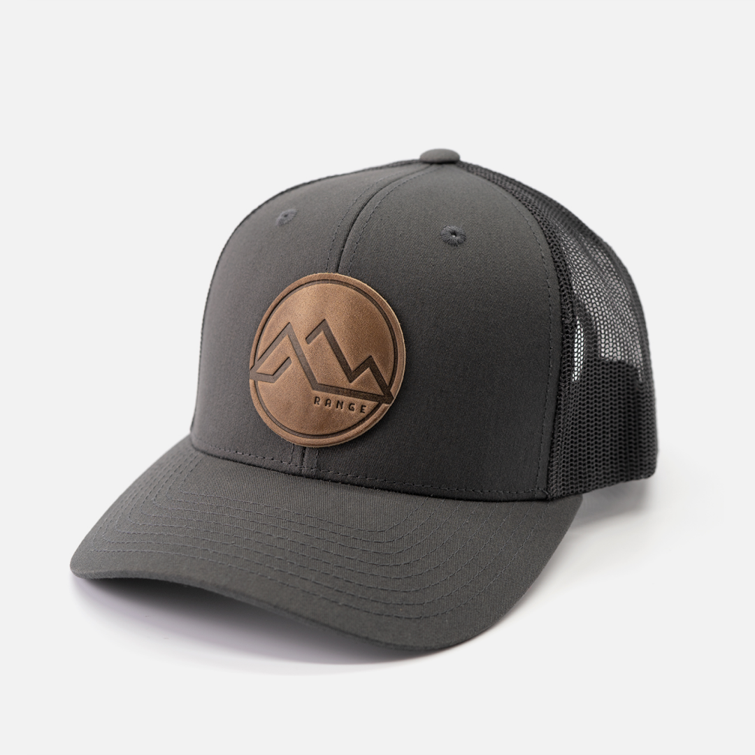 Range Leather Co. - Wholesale Trucker Hat - Unisex - Range Mountain Hat | Leather Patch Trucker Hat9