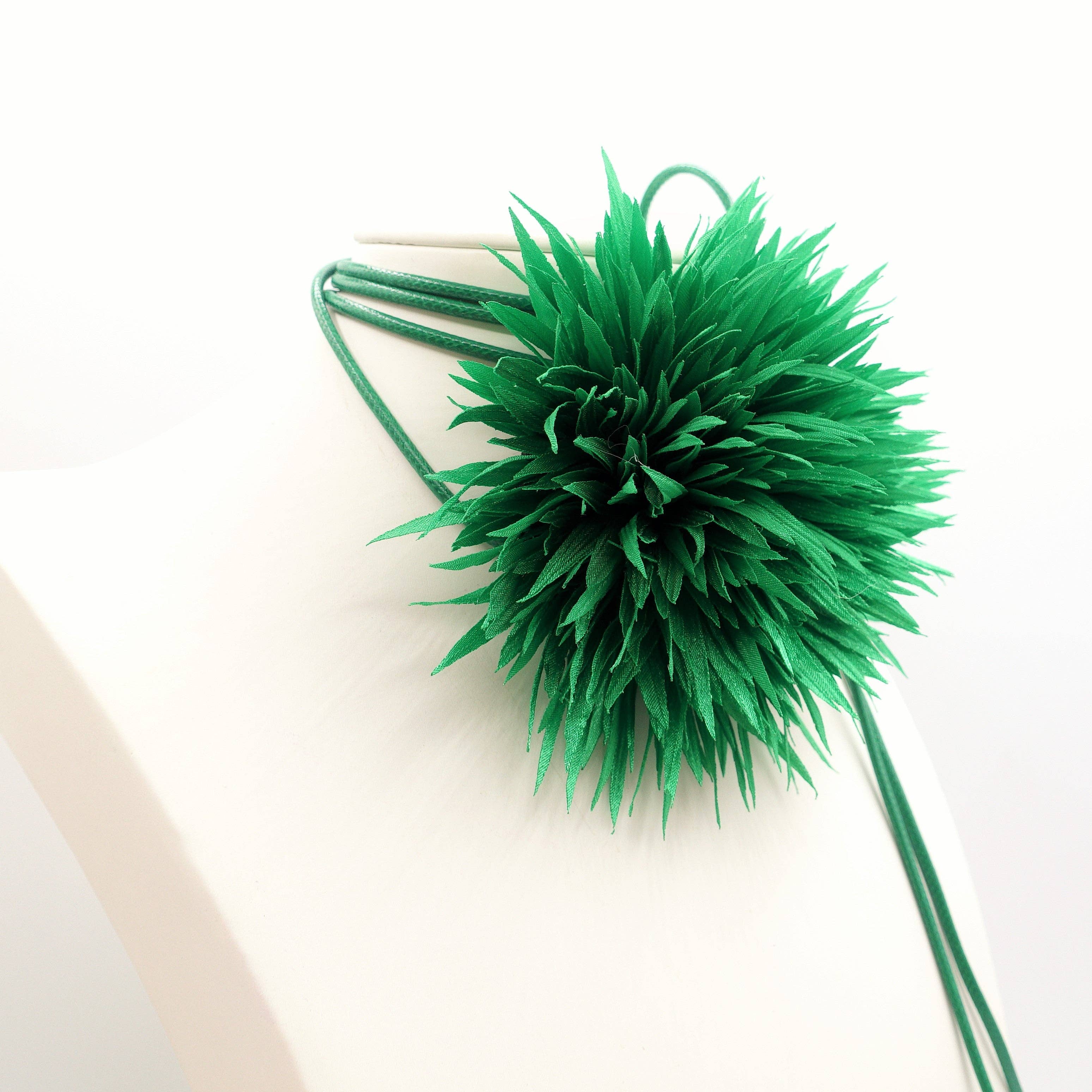 Daemon srls - Vente Collier de perles - SIVIGLIA - Collier avec maxi fleur en organza et cordon12