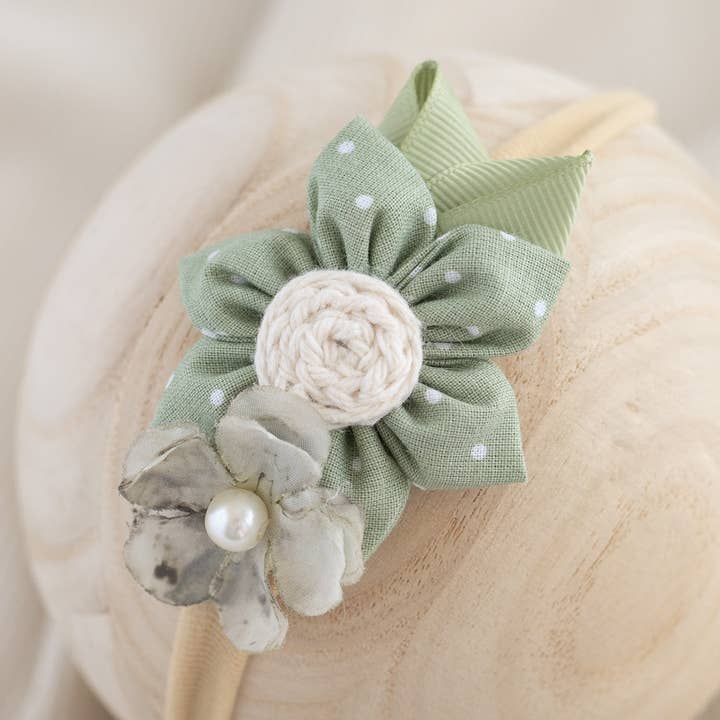 Haarband met bloemen - Hoofdband voor meisjes - Hoofdband - Hoofdband voor baby's voor wholesale door Girls' Dream