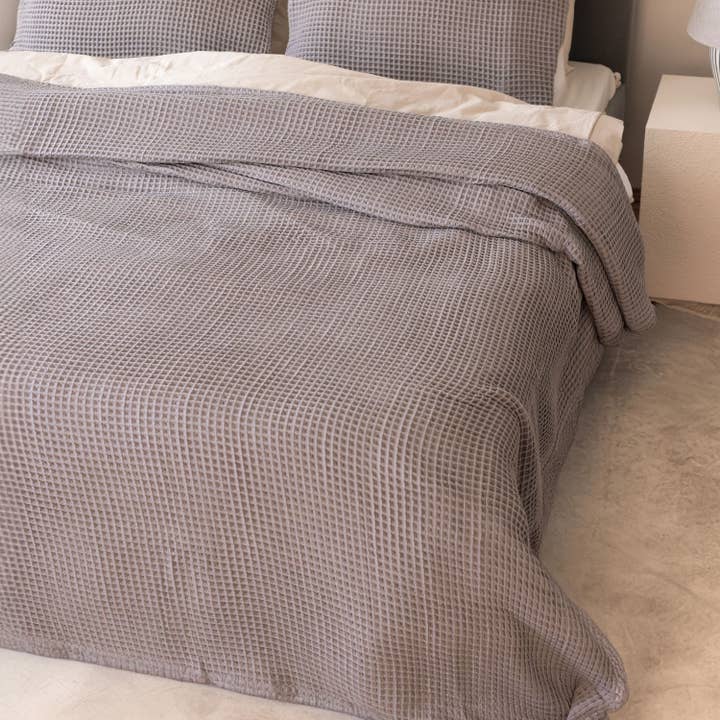Vivamaison - Wholesale Bedding Blanket - Premium Turkish Waffle Cotton Bedspread, Luxury Honeycomb30