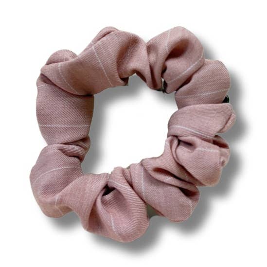 Scrunchie Mini "Rayas Rosa" para venta al por mayor de Hairjewelz by Elle