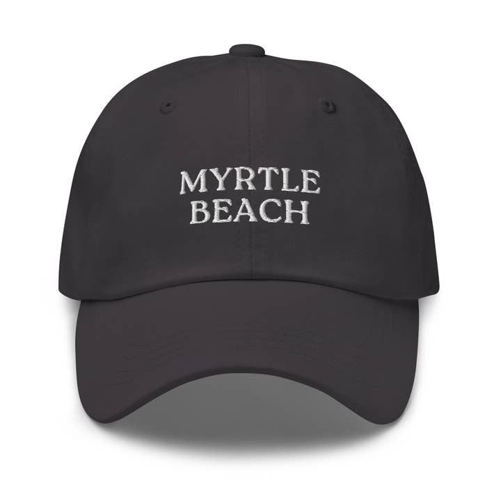 CRE PYT - Wholesale Baseball Cap - Unisex - Myrtle Beach SC South Carolina Embroidered Dad Hat | White Thread4