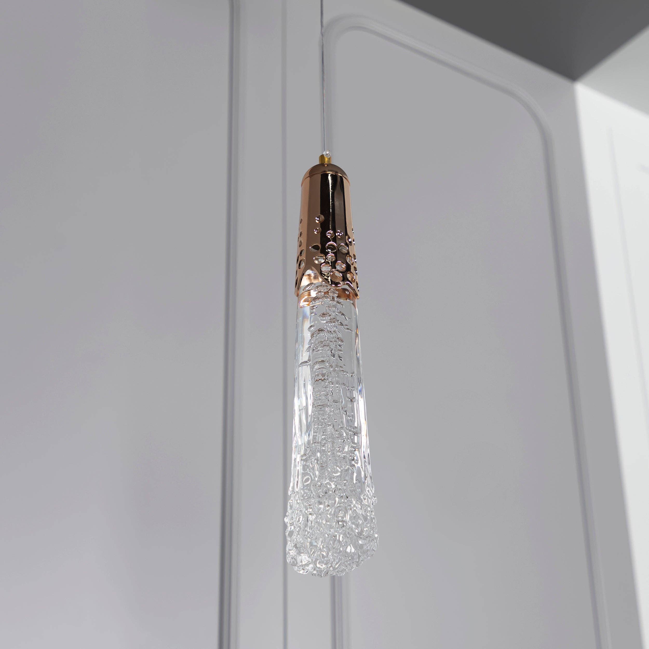 HEKA LIGHTING & TRADING LTD – wholesale Chandelier/hanging light – Nairobi Single Crystal Gold Pendant Light Chandelier 40 Cm4