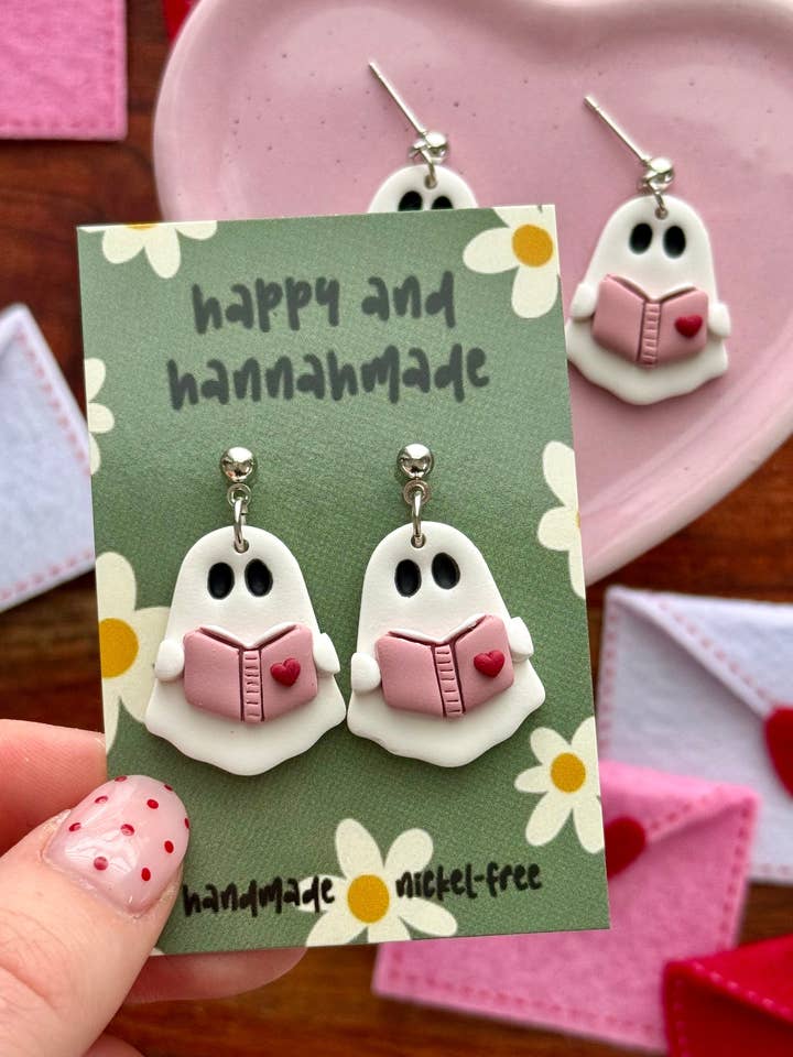 Romance Reader Dangles for wholesale by Happy and Hannahmade