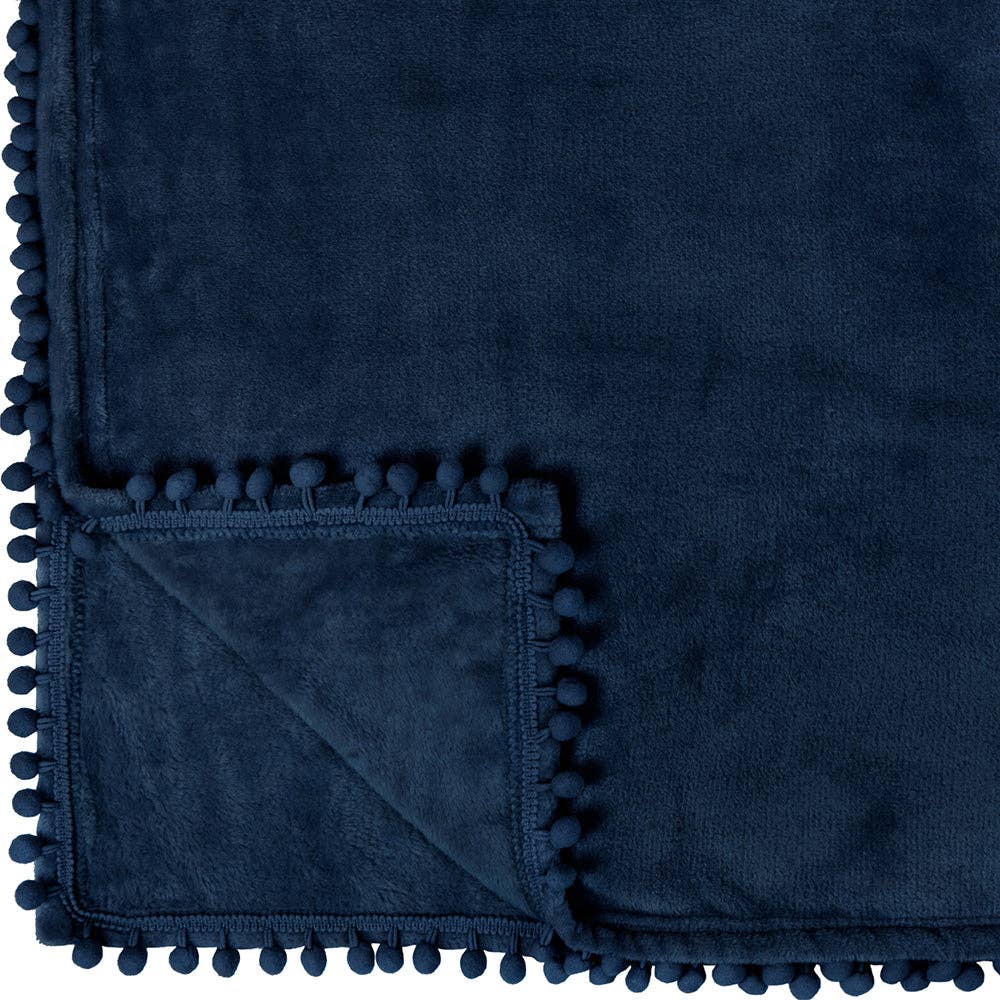 Pavilia – wholesale Prydnadsfilt – Filt med pompom-fransar88