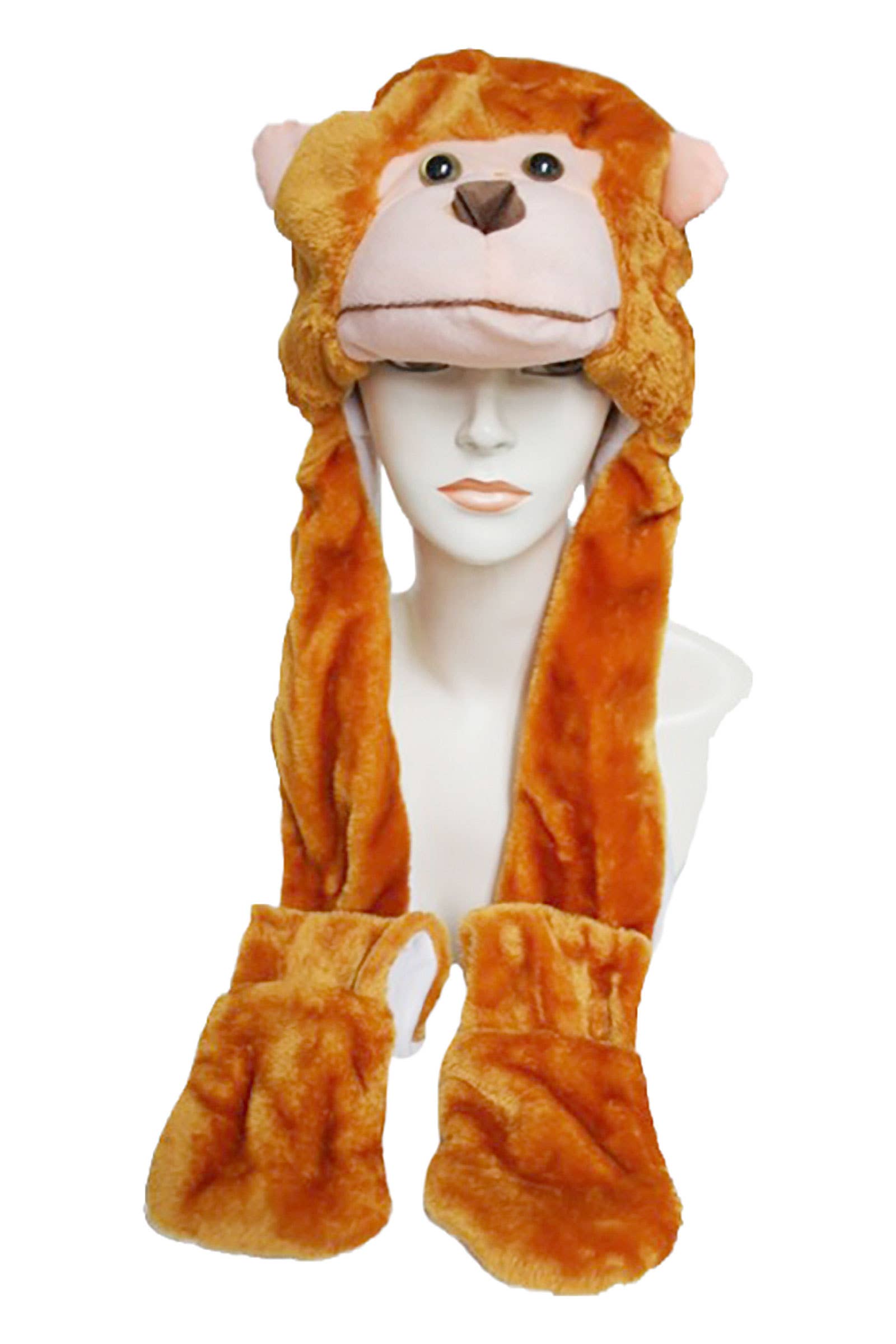 Cap Zone - Vente Bonnet – femme - Chapeau en peluche Animal Pals avec longues oreilles rabattables3