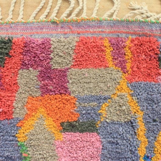 BohoVibeCraft - Wholesale Area Rug - Handmade moroccan rugs, geometric colorful rug, Berber carpe