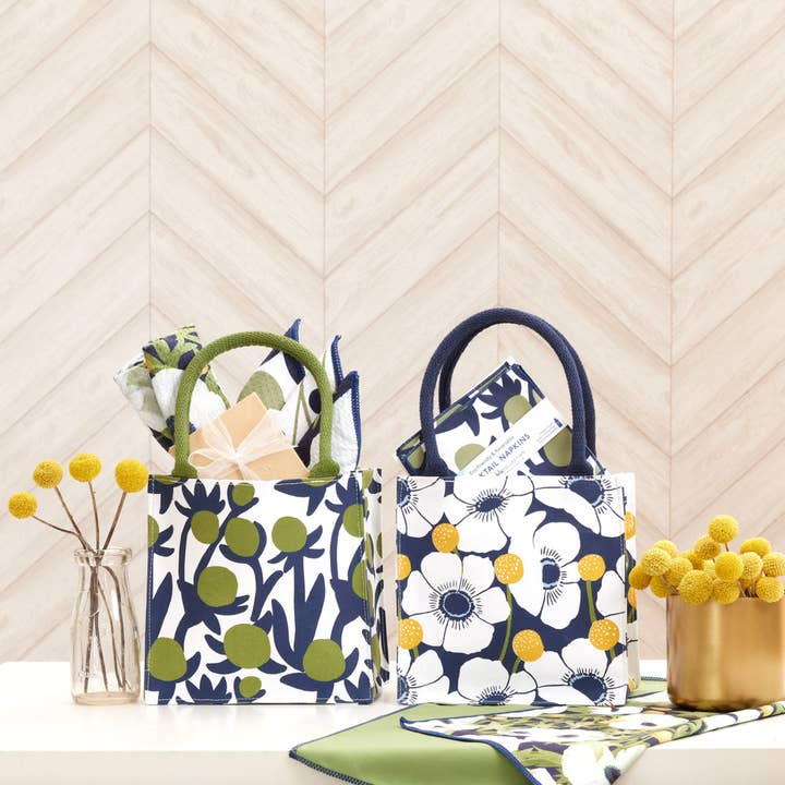 rockflowerpaper - Wholesale Gift Bag - WINDFLOWER Itsy Bitsy Reusable Gift Bag Tote